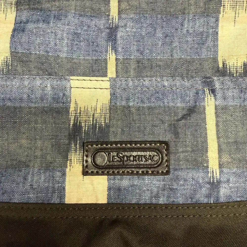 LeSportsac Blue Plaid Messenger Laptop Bag